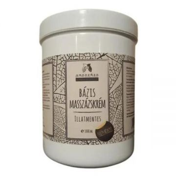 Crema de masaj fara parfum cu unt de shea Masszazs Manufaktura, 1000 ml