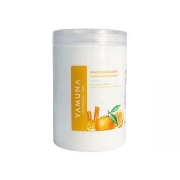 Crema de masaj grasa cu portocale si scortisoara Yamuna, 1020 g