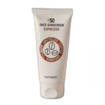 Crema de protectie solara pentru fata cu SPF 50 AuraSkin, Espresso, pentru toate tipurile de piele, 30 ml