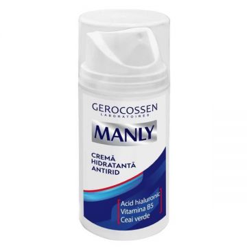 Crema Hidratanta Antirid pentru Barbati - Gerocossen Manly, 75 ml