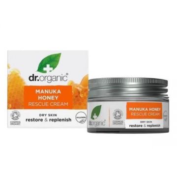 Crema hipoalergenica Bio Miere Manuka Dr.Organic, 50 ml