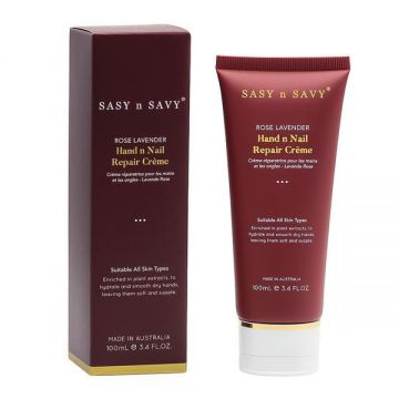 Crema reparatoare pentru maini si unghii cu rose geranium si lavanda, 100 ml