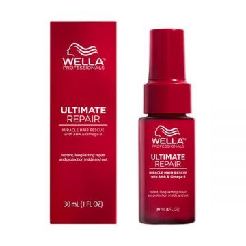 DETERIORAT - Ser Reparator in 90 de Secunde cu AHA & Omega 9 pentru Par Deteriorat Pasul 3 - Wella Professionals Ultimate Repair Miracle Rescue, 30 ml
