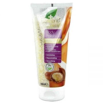 Exfoliant de corp pre-bronzare Bio Moroccan Glow Dr Organic, 200 ml
