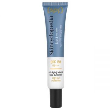 Fluid Protectie Solara Minerala cu Efect Anti-Aging SPF 50 - Skincyclopedia Face Fluid Anti-Aging Mineral Face Protection, Camco, 40 ml