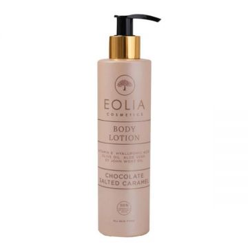 Lotiune de Corp cu Ciocolata si Caramel Sarat - Eolia Cosmetics Body Lotion Chocolate Salted Caramel, 250 ml
