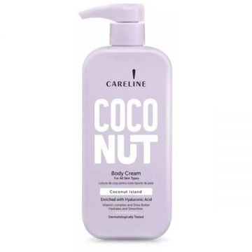 Lotiune de Corp pentru Toate Tipurile de Piele - Careline Coconut Island Body Cream, 500 ml
