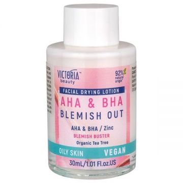 Lotiune Tonica Impotriva Acneeei si Petelor - Camco, Victoria Beauty Facial Drying Lotion AHA&BHA - FG0775407, 30 ml
