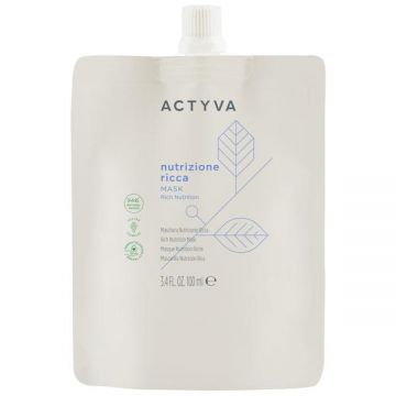 Masca de Hidratare Intensa Par Foarte Uscat - Kemon Actyva Nutrizione Ricca Mask  Pouch Bag, varianta 2025, 100 ml