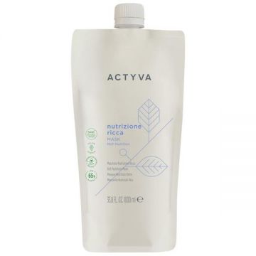 Masca de Hidratare Intensa Par Foarte Uscat - Kemon Actyva Nutrizione Ricca Mask Pouch Bag, varianta 2025, 1000 ml
