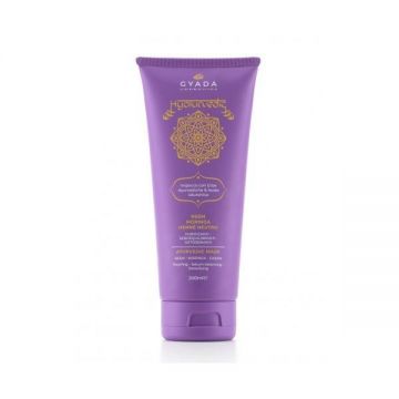 Masca de par crema purificatoare cu neem si acid hialuronic, Hyalurvedic Gyada, 200 ml