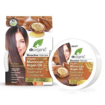 Masca de par regeneranta Bio Argan Dr.Organic, 200 ml