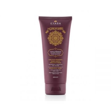 Masca de par revitalizare culoare par saten, Hyalurvedic Gyada, 200 ml