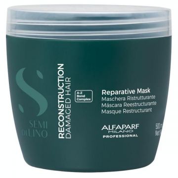 Masca de Reconstructie Par Deteriorat de la Mediu la Gros - Alfaparf Milano Semi Di Lino Reconstruction Reparative Mask A - Z Bond Complex, 500 ml