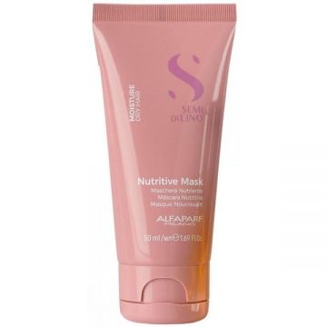 Masca Hidratanta pentru Par Uscat - Alfaparf Milano Semi Di Lino Moisture Nutritive Mask, 50ml