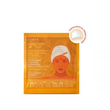 Masca par blond tip casca cu efect termic Hyalurvedic Gyada, 1 buc