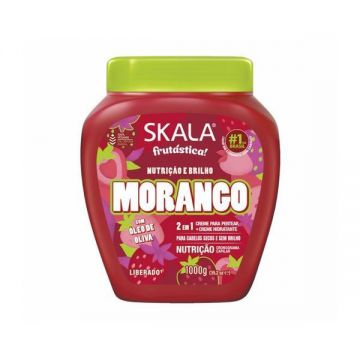 Masca pentru par cret 2-in-1 cu extract de capsuni, Skala, 1000 g