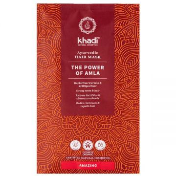 Pudra de Amla Tratament pentru Par - Khadi Ayurvedic Hair Mask The Power of Amla, 50 g