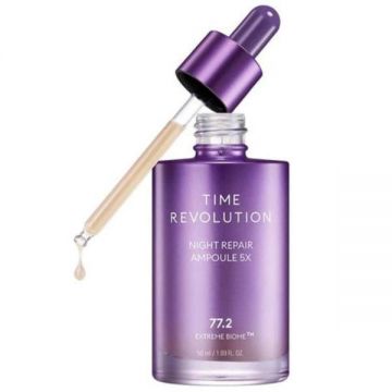 Ser anti-aging coreean, Time Revolution Night Repair Ampoule 5X, Missha, 50 ml