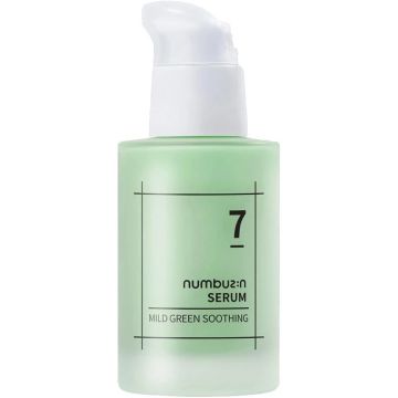 Ser de Fata Calmant si Hidratant cu Extracte Naturale, Numbuzin No.7 Mild Green Soothing, 50 ml