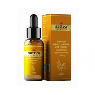 Ser de fata cu turmeric si minerale Ayur Glow, – Sattva Ayurveda, 30 ml