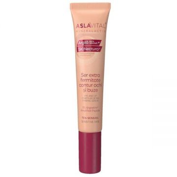 Ser Extra Fermitate Contur Ochi si Buze cu 5% Argireline™ Amplified Peptide - Aslavital Mineralactiv SKINectura Eye and Lip Control Extra, 15 ml