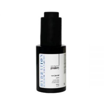 Ser facial Hydration cu Acid Hialuronic si Complex de Ceramide, pentru Piele Uscata, Normala sau Grasa, Greenberry Skincare, 30 ml