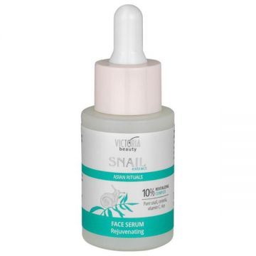 Ser pentru Fata cu Extract de Melc - Camco, Victoria Beauty Snail Extract Asian Rituals Face Serum Rejuvenating FG0770155, 30 ml