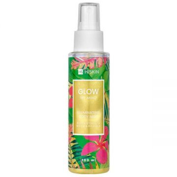 Spray Iluminator pentru Fata si Corp, Fructat - HiSkin Glow My Mind Illuminating Face and Body Mist - Gold HS7, 100 ml