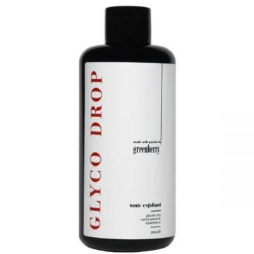 Toner exfoliant Glyco Drop cu Acid Glicolic si D-Pantenol, pentru Piele Normala, Grasa sau Mixta, Greenberry Skincare, 200 ml