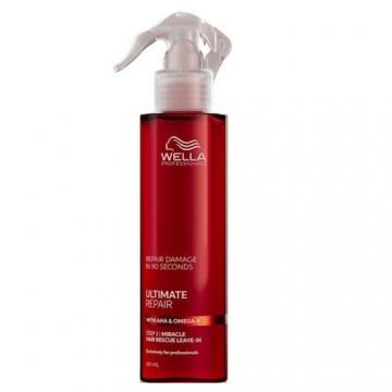 Tratament Spray fara clatire, reparare rapida pentru toate tipurile de par, Wella Ultimate Repair Leave-In ,185 ml (Gramaj: 185 ml)