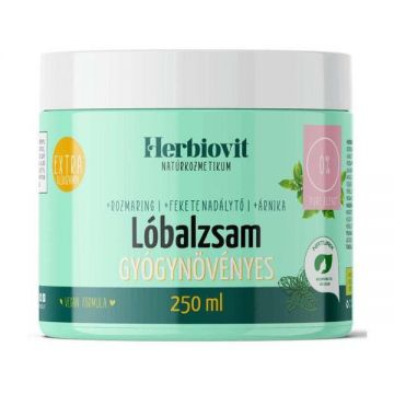 Balsam de corp vegan racoritor cu menta si rozmarin Herbiovit 250 ml