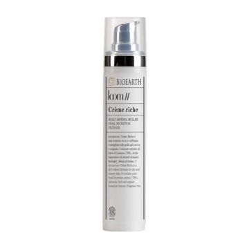 Crema cu melc bio, ten uscat si matur, - Loom Bioearth, 50 ml
