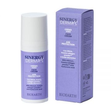 Crema de fata cu colagen, acid hialuronic si siliciu, 50ml - Sinergy Derma Bioearth