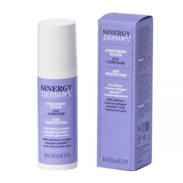 Crema de ochi cu colagen, acid hialuronic si siliciu, 30ml - Sinergy Derma Bioearth