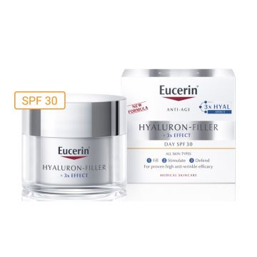 Crema de zi SPF30 Hyaluron Filler Eucerin, 50 ml Crema de zi SPF30 Hyaluron Filler Eucerin, 50 ml