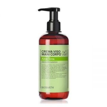 Crema pentru ten, corp si maini cu aloe, - Bioearth Family, 500 ml