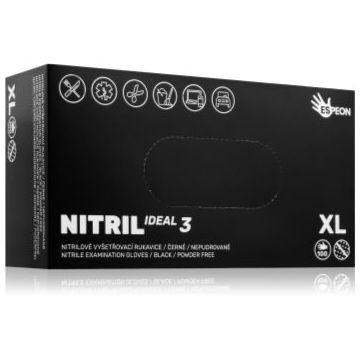 Espeon Nitril Ideal3 Black mănuși din nitril, fără pudră