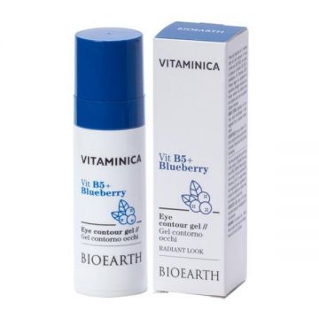 Gel contur ochi cu B5, afine si acid hialuronic, 30ml - Vitaminica Bioearth