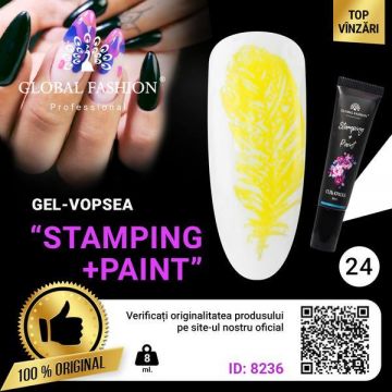 Gel Paint pentru Stamping și pictură Chinezească, Global Fashion, 8 ml