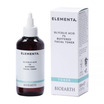 Lotiune tonica cu acid glicolic 7%, 200ml - Elementa Bioearth