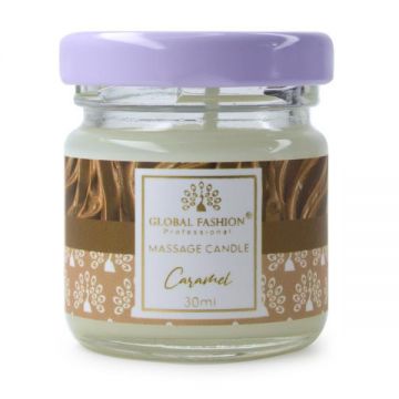 Lumânare de masaj Global Fashion, 30 ml, Caramel