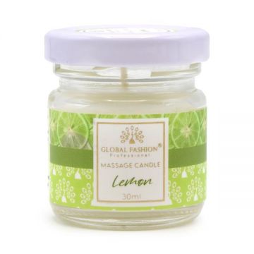 Lumânare de masaj Global Fashion, 30 ml, Lămâie