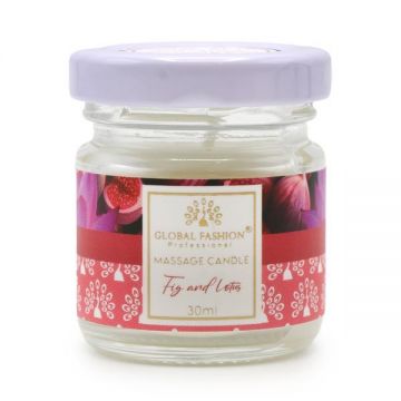 Lumânare de masaj Global Fashion, 30 ml, smochin și lotus