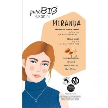 Masca crema ten gras MIRANDA migdale, 10ml - PuroBio