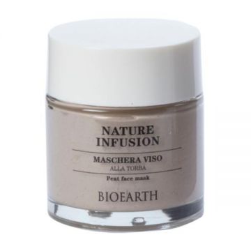 Masca de fata cu turba, ten impur, gras, - Nature Infusion Bioearth, 100 ml