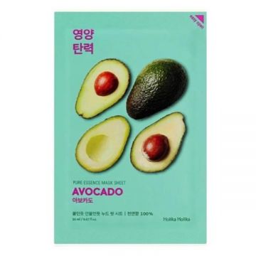 Masca Faciala cu Extract de Avocado - Holika Holika Pure Essence Mask Sheet – Avocado, 20 ml Masca Faciala cu Extract de Avocado - Holika Holika Pure Essence Mask Sheet – Avocado, 20 ml