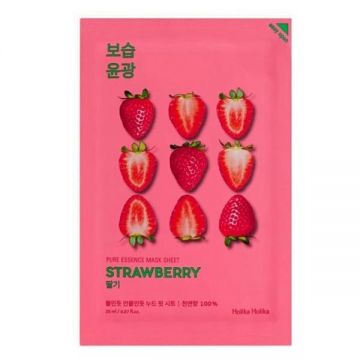 Masca Faciala cu Extract de Capsuni - Holika Holika Pure Essence Mask Sheet – Strawberry, 20 ml Masca Faciala cu Extract de Capsuni - Holika Holika Pure Essence Mask Sheet – Strawberry, 20 ml