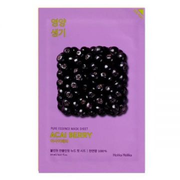 Masca Faciala cu Extract de Fructe de Acai - Holika Holika Pure Essence Mask Sheet – Acai Berry, 23 ml Masca Faciala cu Extract de Fructe de Acai - Holika Holika Pure Essence Mask Sheet – Acai Berry, 23 ml