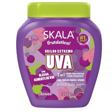 Masca pentru par cret cu extract de struguri, Skala, 1 kg